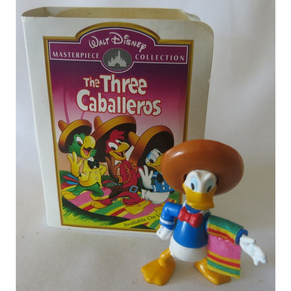 Vintage Disney McDonald Donald Duck Three Caballeros Figurine in Box 1996 Toy